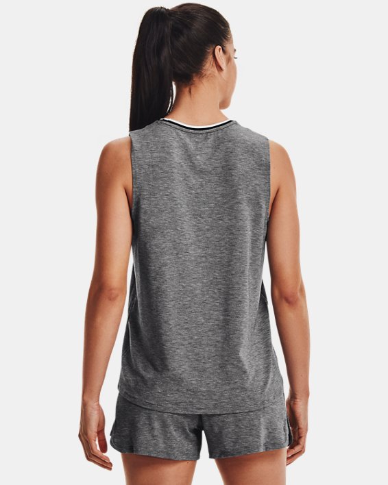 Camiseta sin mangas UA RECOVER™ Sleepwear para mujer, Black, pdpMainDesktop image number 1